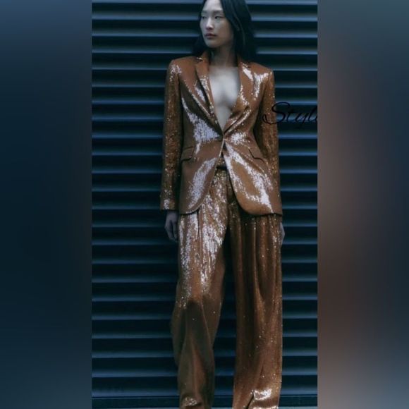 ZARA SEQUIN PANTS LIMITED EDITION 2503/008/015/024 - Picture 2 of 5